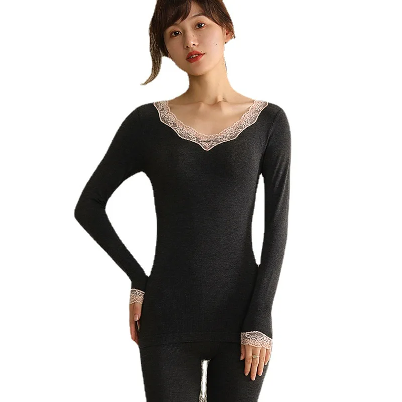 

HaleyChan Thermal Underwear Women Ultra-Soft Long Johns Set Base Layer Skiing Winter Warm Top & Bottom Inner Wear for Women