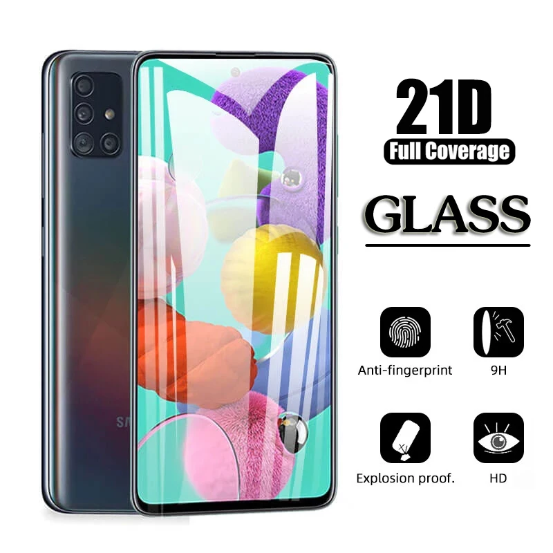 

Защитное стекло, закаленное стекло для Samsung Galaxy S21 Ultra S10 S20 Fe S10 A51 A52 A32 A72 Note 10 Plus A50 A71 A70