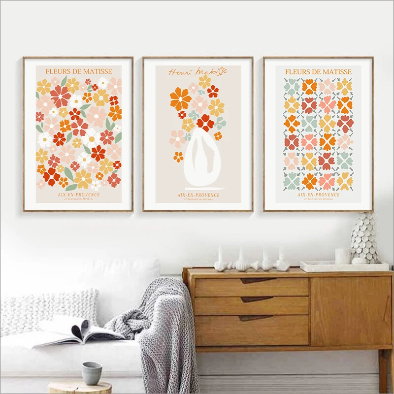 Настенное искусство Анри Матисс цветочная ваза галерея цветочный рынок выставка