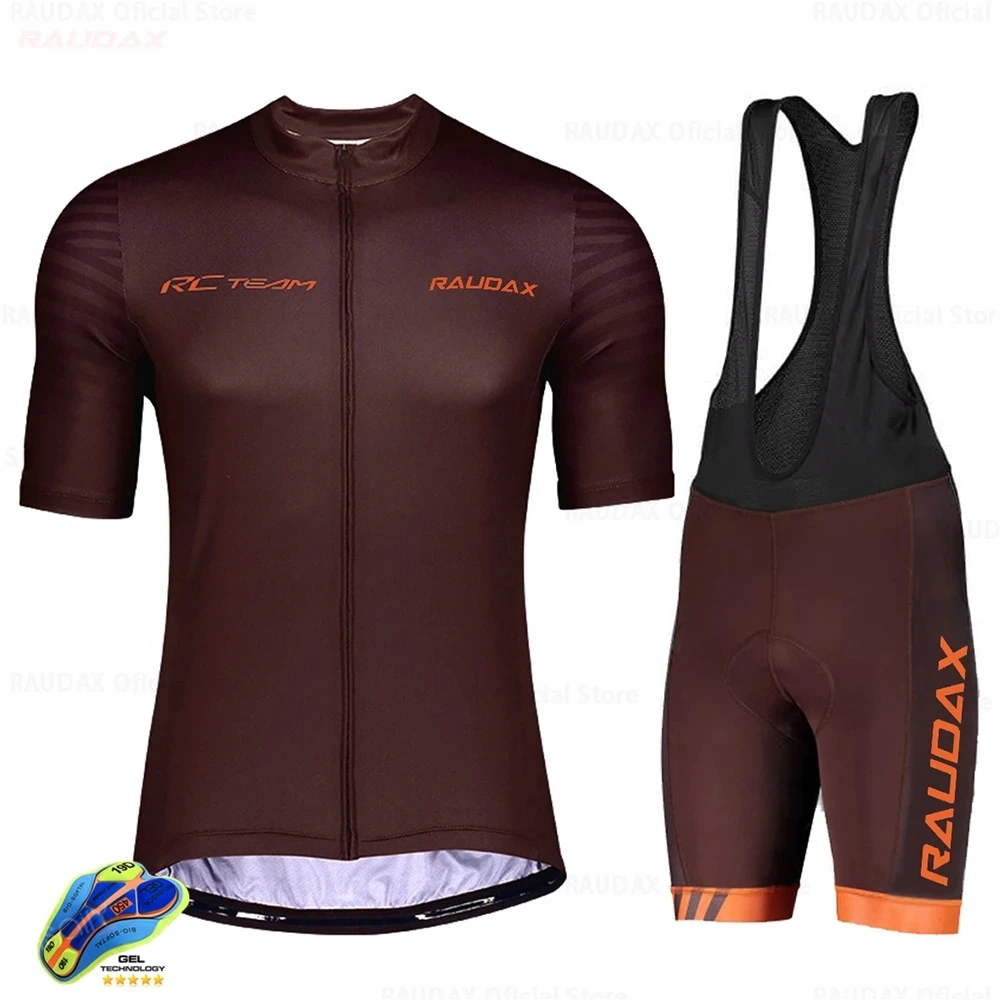 

Men Short Sleeve Jersey Set 2021 raudax Rc Summer Road Cycle Clothing Outdoor Pro Team Ropa De Ciclismo Hombre Quick-Dry
