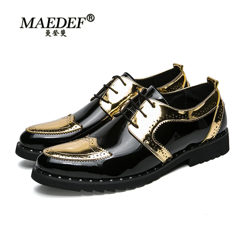 

MAEDEF Men's Dress Shoes Leather Brand Men Casual Shoes Moccasins Breathable Slip on Black Driving Shoes Big Size Custom Shoes