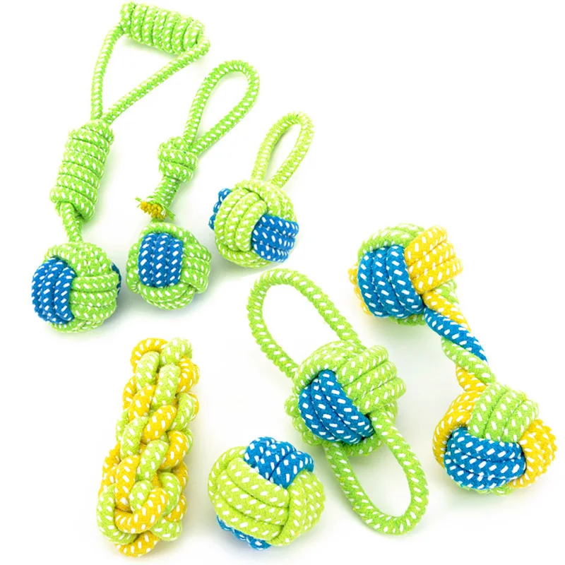 1 шт. узел шаровое шлифование игрушка для собак веревка (зуботочка собаки)
