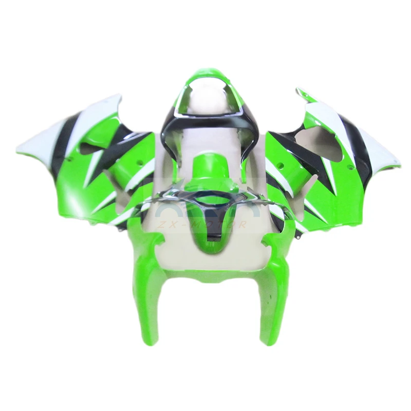 

Brand New Injection fairings Kits Fit For Kawasaki ZX6R 2000 2001 2002 Green White Black Motorcycle Fairing ZX6R 00 01 02 GH64