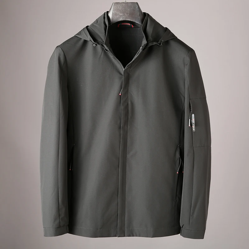 JSBD мужская повседневная осенняя куртка повседневный уличный блейзер с капюшоном