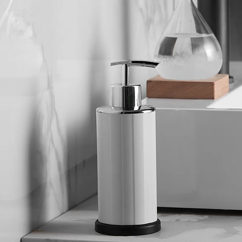 Диспенсер для жидкого мыла из алюминиевого сплава черный белый 240 мл кухни