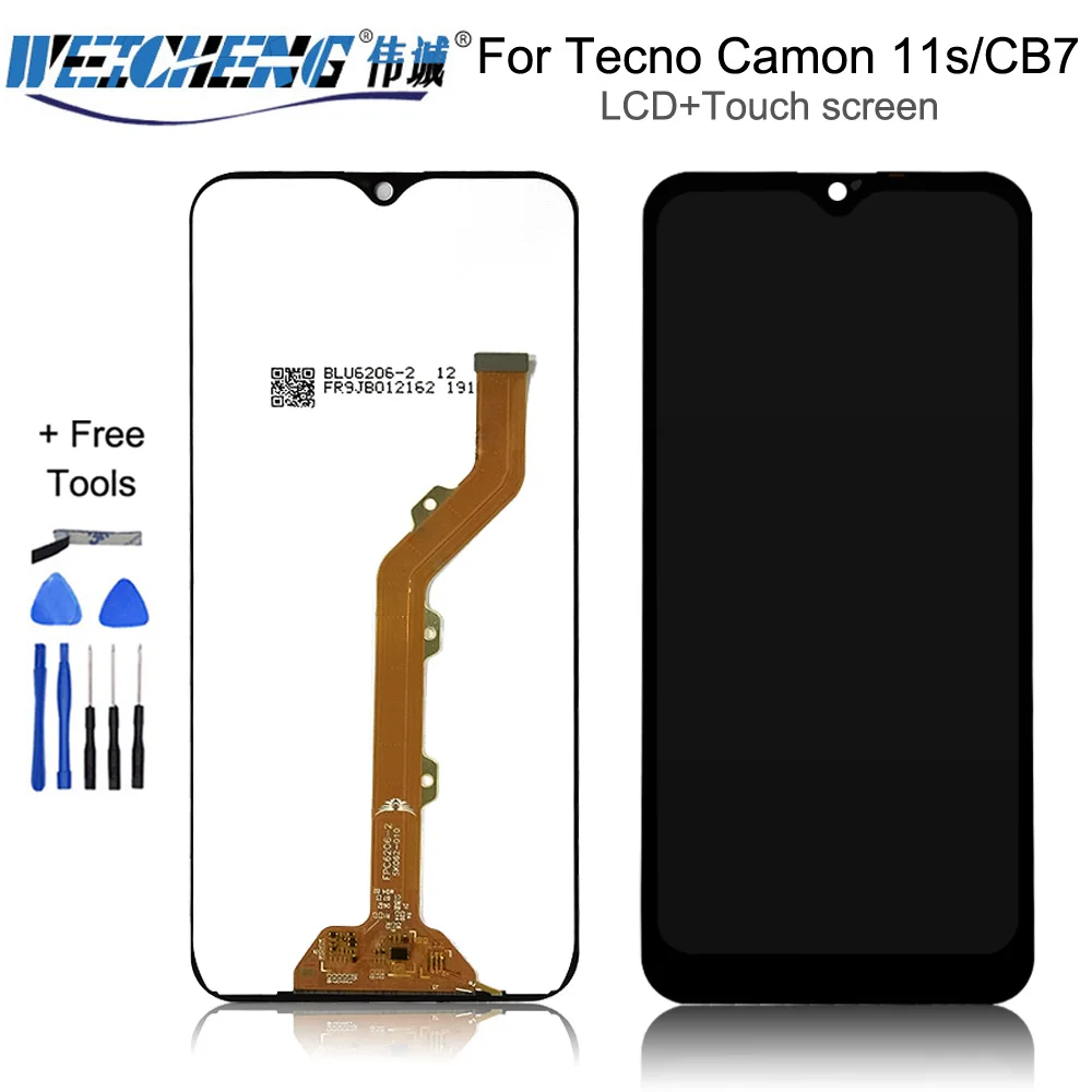 ЖК экран для Tecno Camon 11s CB7 полный 6 2 дюйма дисплей кодирующий преобразователь