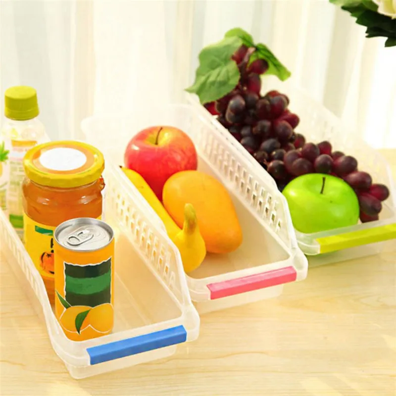

1/5Pcs creative fashion sliding kitchen refrigerator freezer refrigerator storage rack shelf drawer storage box WF713239