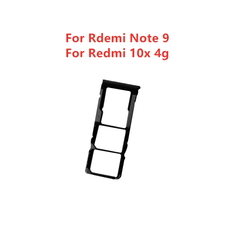 

for Xiaomi Redmi Note 9 Card Tray Holder SIM Card SD Card Slot Holder Adapter for Xiaomi Redmi 10x 4G Repair Spare Parts