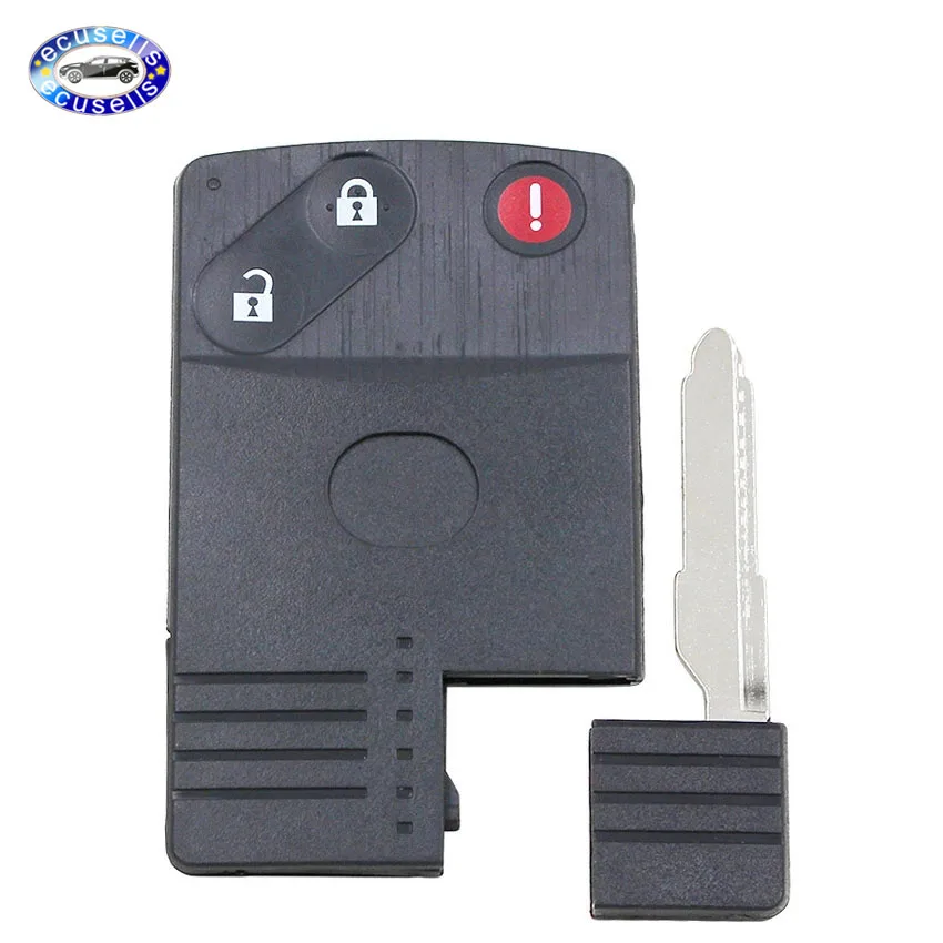3 кнопки смарт-карта без ключа пульт дистанционного оболочка/чехол и UNCUT ключ для