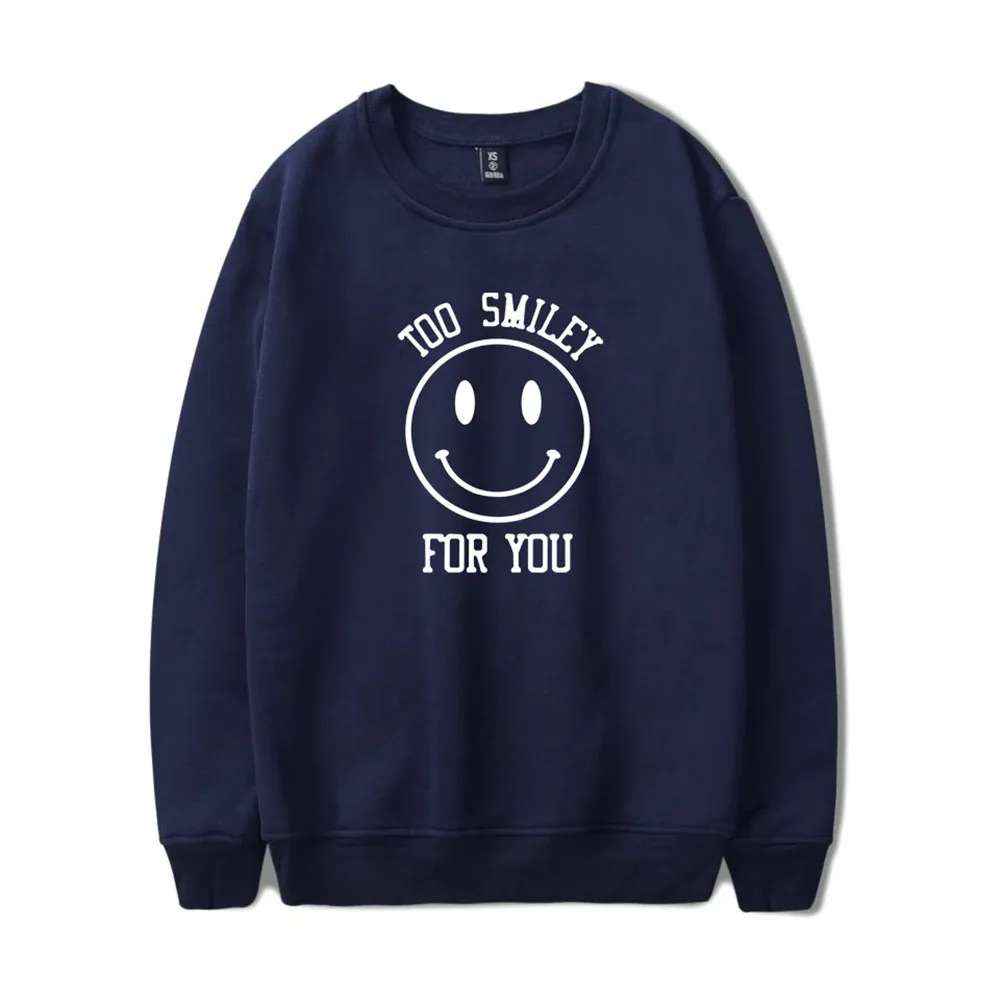 Новинка 2020 Свитшот WAMNI с вырезом лодочкой и надписью Addison Rae Face Модный хлопковый