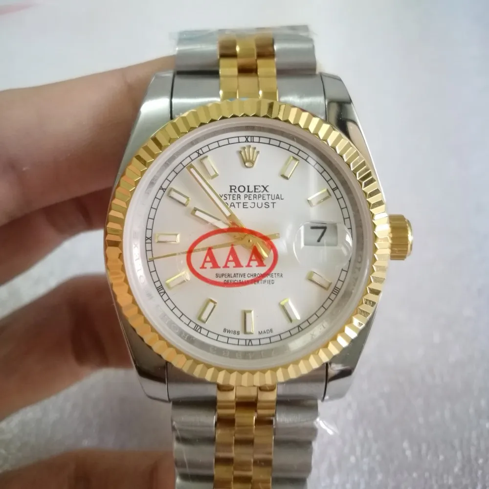 

U1 luxury men wristwatch 36mm automatic mechanical watch Rolexable sweeping movement DateJUST stainless steel Jubilee