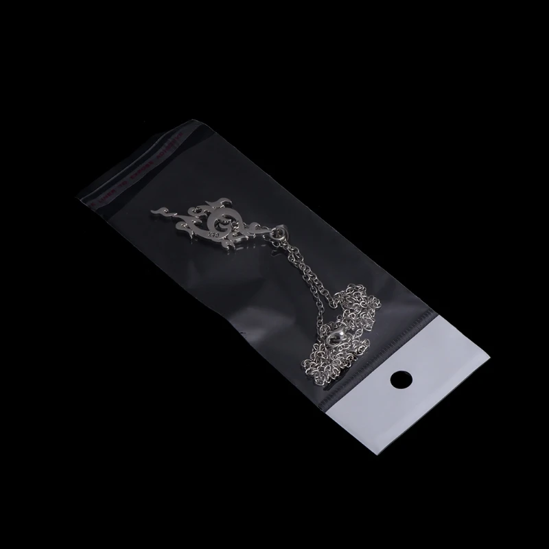 

K3ND 100Pcs/Set Plastic Packing Bag Transparent Self Adhesive Jewelry Seal 6x15cm