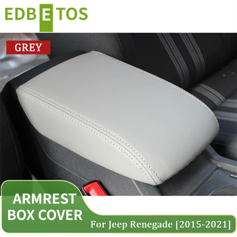 

Car Armrest Cover Auto Center Console Protective Cover Leather Car Arm Rest Cushion Pad For Jeep Renegade Car Accessories