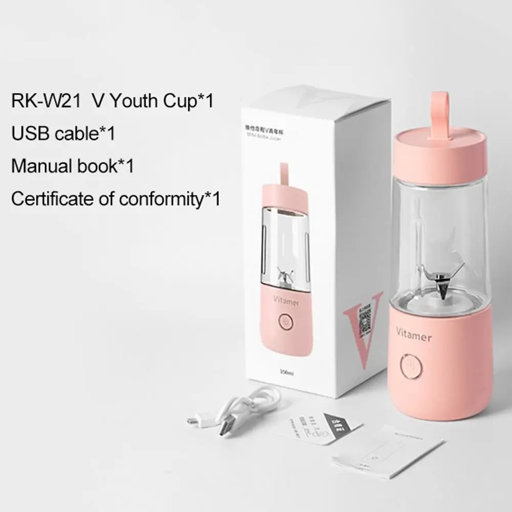 

350ml Mini Electric Fruit Juicer Portable USB Automatic Stirring Coffee Cup Smoothie Maker Blender Machine Juicing Cup