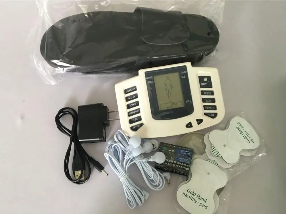 Type2 Tens ems массажёр Электростимуляция стимулятор мышц электростимулятор fisioterapia физиотерапевтический аппарат 16 подушечек - Цвет: Type2