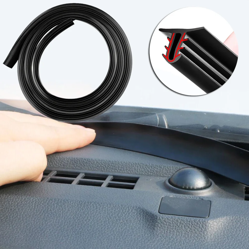 

Dashboard Sealing Strip Easy install Parts Windshield Black Insulation