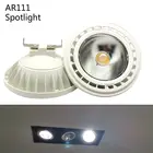Светодиодный точечный светильник AR111 G53 GU10, базовый светодиодный светильник с регулируемой яркостью 25 Вт, COB ES111, лампа 220 в 230 В, теплый белый, холодный белый