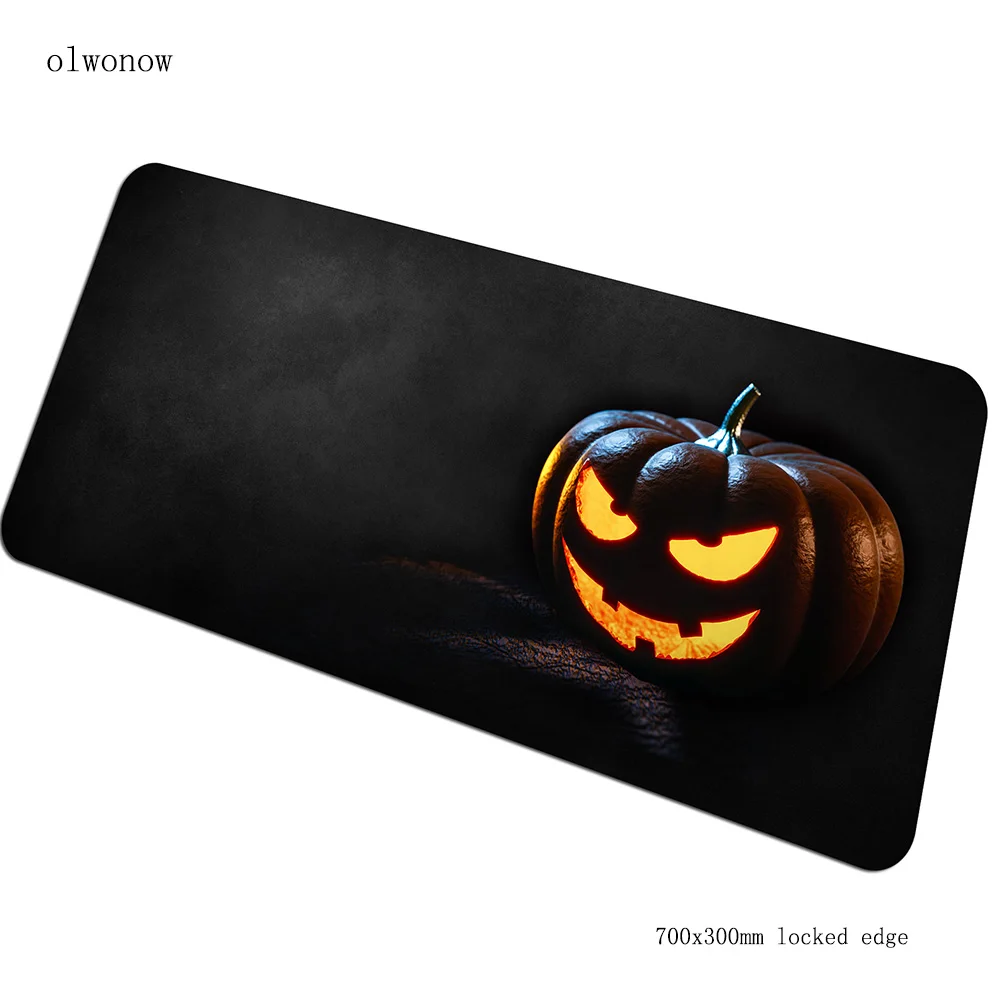 Size 700x300x2mm Хэллоуин Тыква коврики для мыши 70x30 см большой коврик для мыши notbook компьютерный коврик для мыши подарок игровой коврик для мыши геймер клавиатура Коврик для мыши - Цвет: Size 700x300x2mm