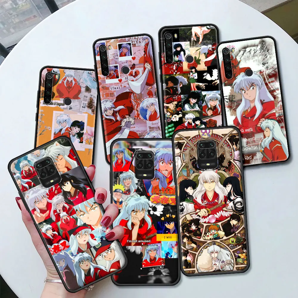 

Inuyasha Anime Silicone Case Funda For Xiaomi Redmi Note 10 9S 9 8 Pro 8T 8A 9A 9C 7 7A K40 Pro Soft Para TPU Sleeve Caso
