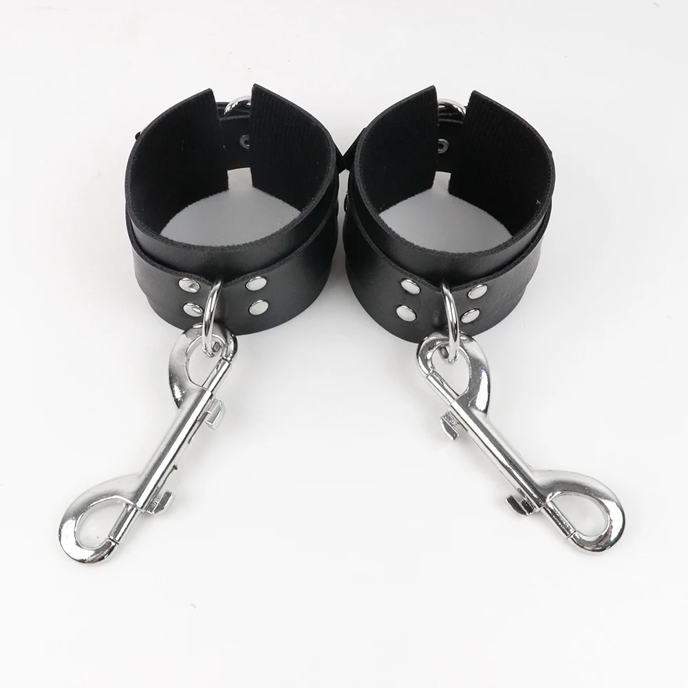 БДСМ фиксаторы Взрослые Эротические кожаные розовые наручники бондаж Фетиш