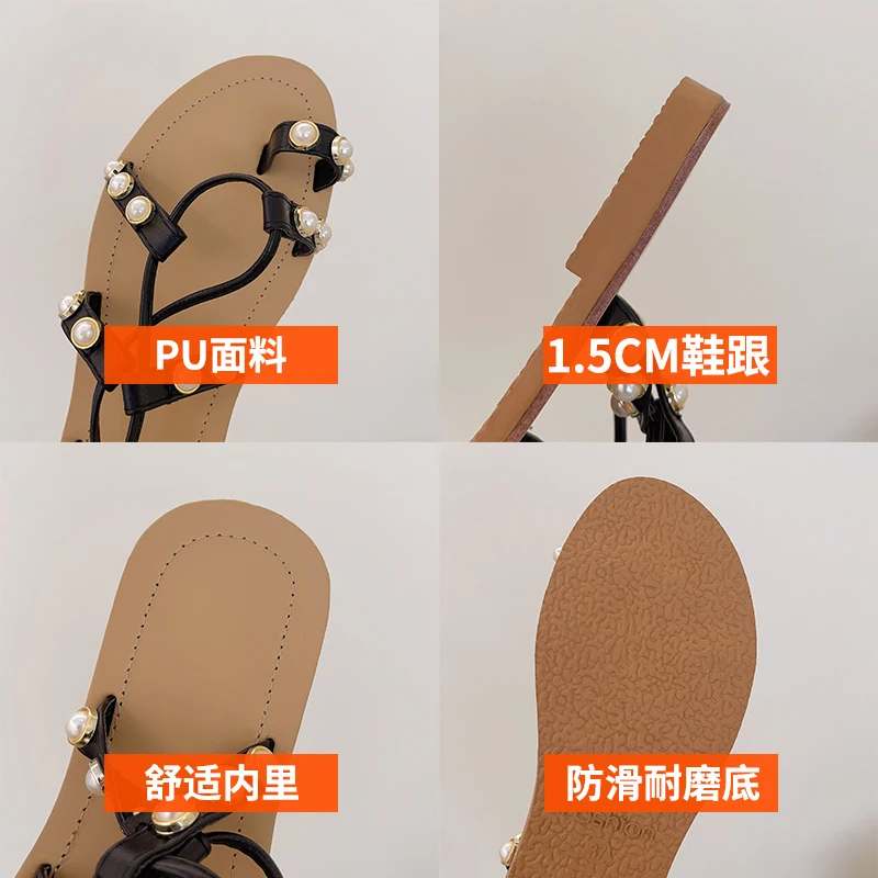 

2021 Sandals Flip Flops Platform Cross Suit Female Beige All-Match Flat Summer Shoes Woman Cross-Shoes Strappy Heels New Correct