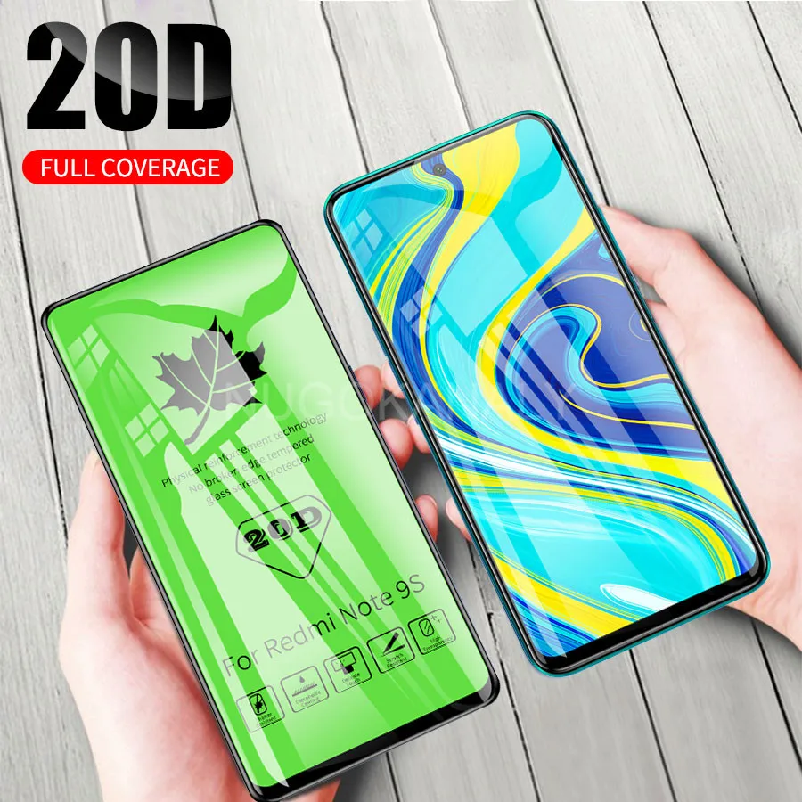Защитное стекло закаленное 20D для Xiaomi 9 Pro Max 8 8T 7 8A Poco X2 F2|Защитные стёкла и плёнки