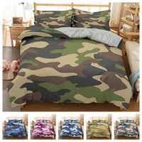 new pattern 3d digital camouflage printing duvet cover set 1 quilt cover 12 pillowcases single twin double full queen king