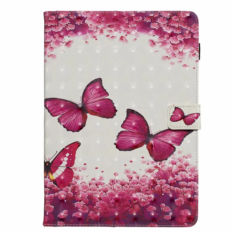 Чехол Funda для iPad 10 2 чехол с милым единорогом совой медведем бабочкой башней 3D