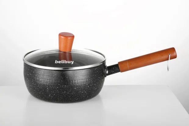 Belibuy котел из алюминиевого сплава чугунный кухонный вок Сковорода для блинов сковорода антипригарная сковорода для газовых плит индукционная плита
