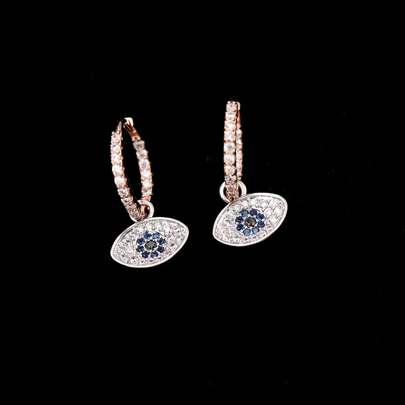 SWOUR новые модные ювелирные изделия циркония двойной цвет синий кристалл глаз