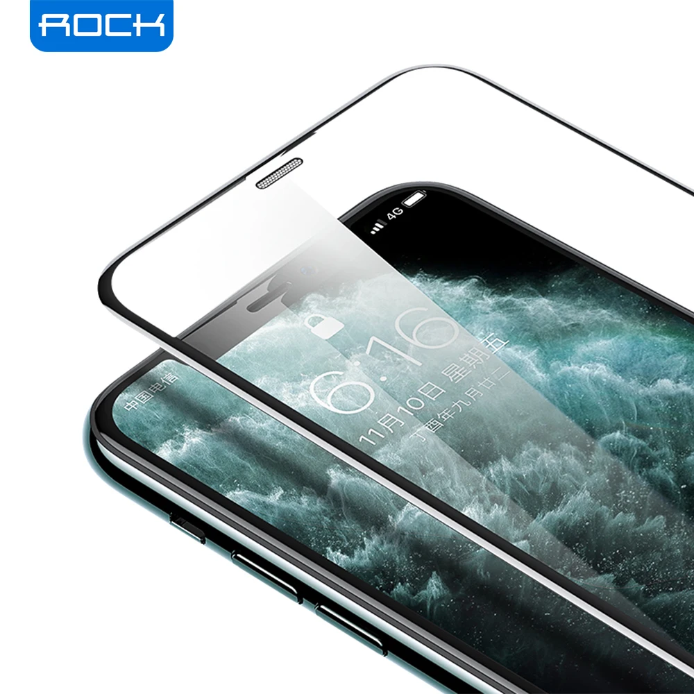 Защитная пленка для экрана ROCK iPhone 12 11 Pro Max Mini HD стеклянная роскошное изогнутое