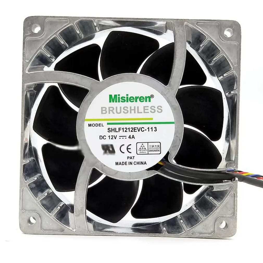 

120mm 12cm 12038 Fan 12V 120mm*120mm*38mm Metal Fan DC Brushless Cooling Fan 120x120x38mm USB 4PIN PC Computer Case Cooler