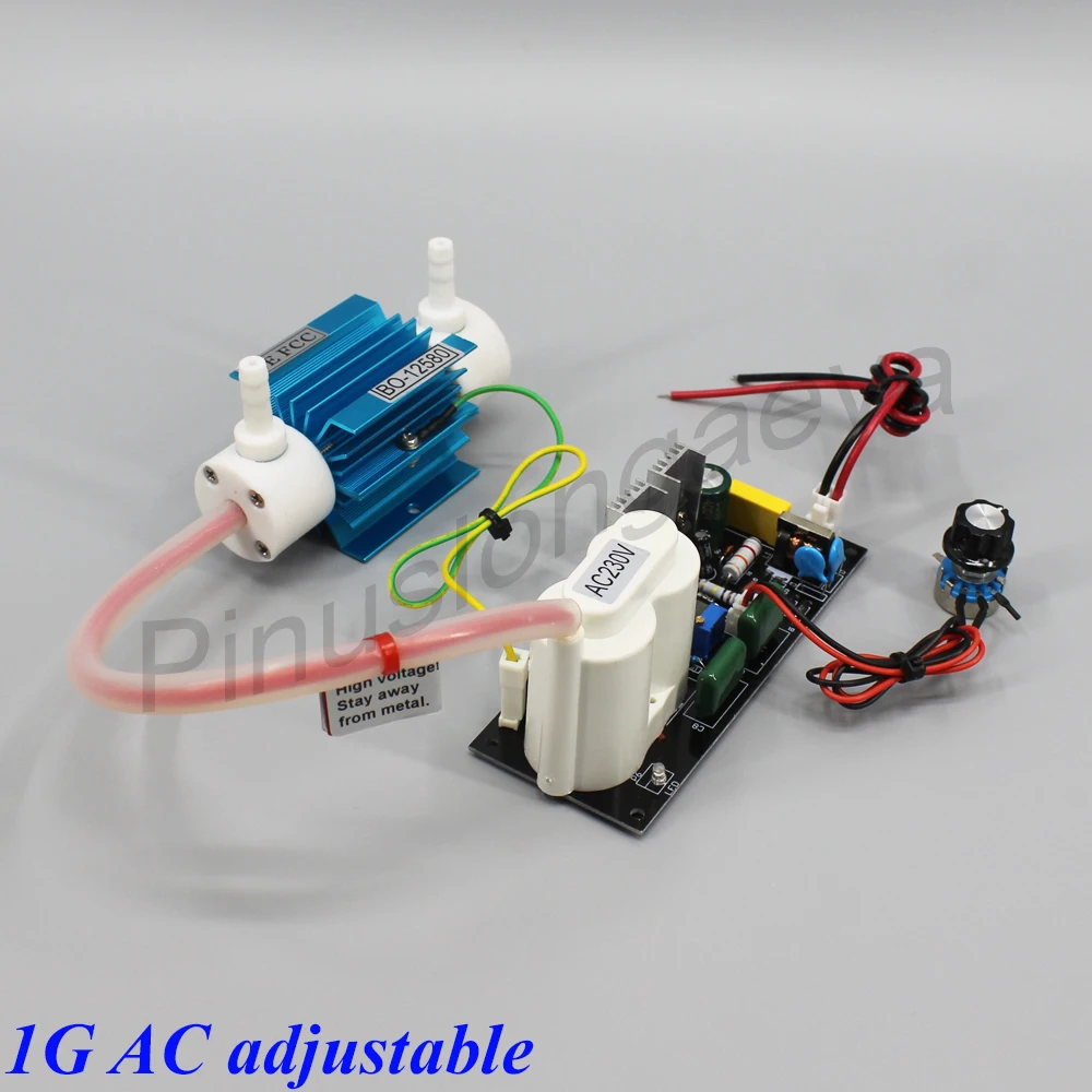 1G AC adjustable Pinuslongaeva 1 Гц/ч 1 грамм Регулируемая кварцевая трубка типа озона генератор комплект озона коммерческие Озонаторы для воздуха и воды DC12V 24 В - Цвет: 1G AC adjustable