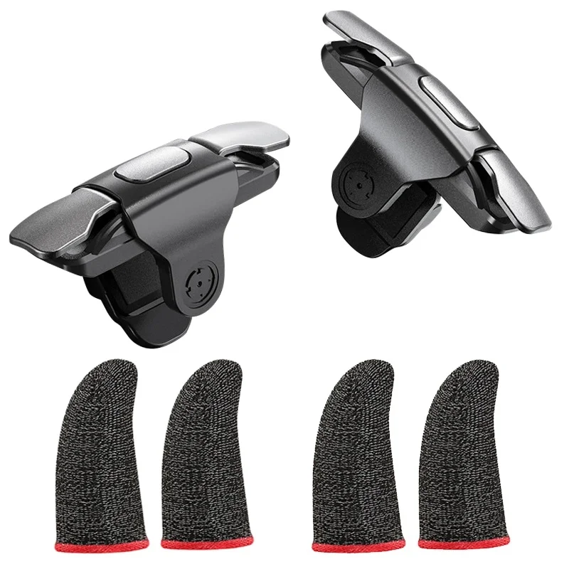 

Мобильный контроллер для Pubg, игровой контроллер с ручкой, игровые наборы пальцев с физическими клавишами для PUBG, металлический джойстик, ар...