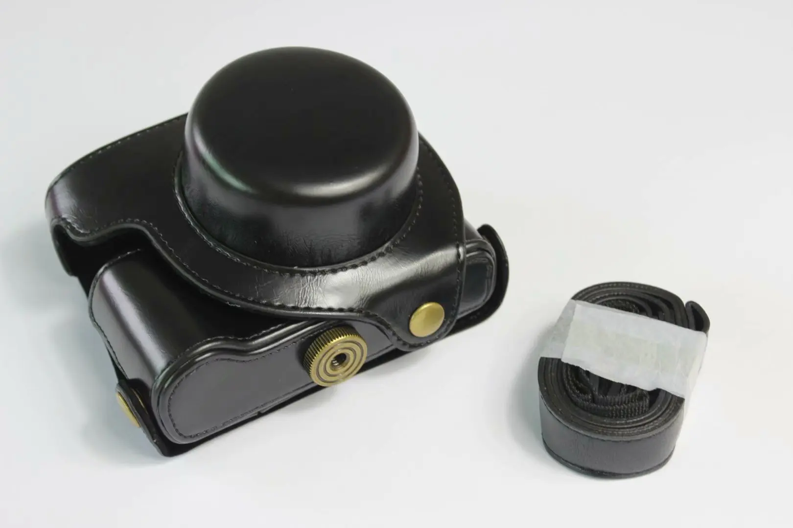 black stardard case Роскошный чехол для камеры из искусственной кожи для Panasonic DMC-LX100 LX100 LX100 II DC-LX100 II сумка с ремешком - Цвет: black stardard case