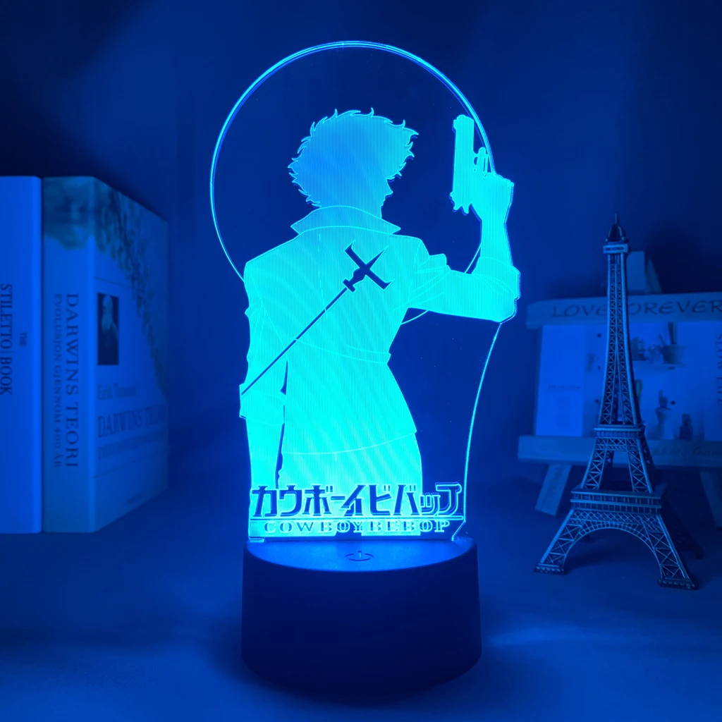 

Anime Led Light Cowboy Bebop Spike for Bedroom Decor Night Light Kids Children Birthday Gift Manga Cowboy Bebop 3d Lamp Bedside