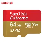 Карта памяти Microsd SanDisk A1 A2, 128256400512UHS-I ГБ, V30, U3, класс 10