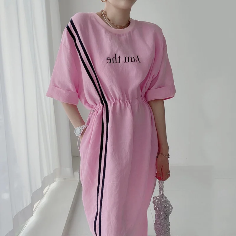 Платье женское длинное с круглым вырезом пикантное шикарное вечернее в