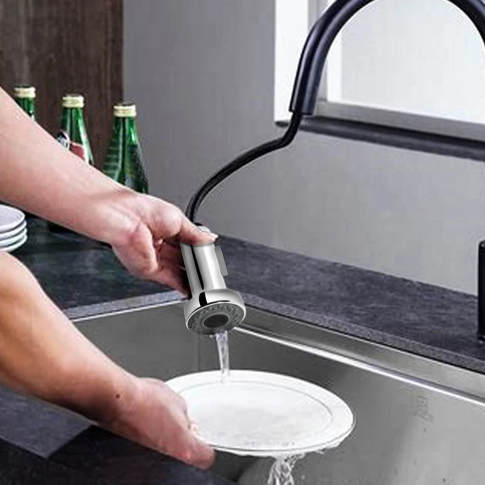 

2 Function Mode Sprinkler Mixer Tap Universal Faucet Sprayer Head Durable Home ABS Easy Install Pull Down Replacement Parts