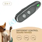 Ультразвуковой Отпугиватель собак 3 в 1, устройство для тренировки собак против лая