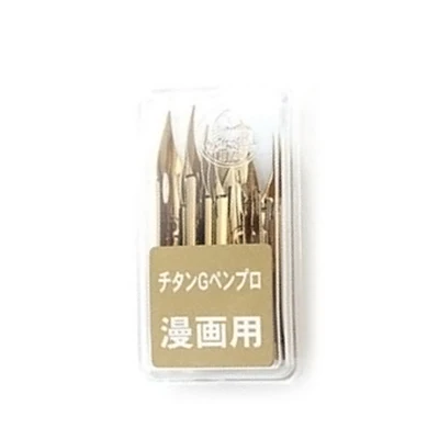 10 Titanium gold tip Zebra G ручка перо фонтан мультфильмы Dip инструмент - Цвет: 10 Titanium gold tip