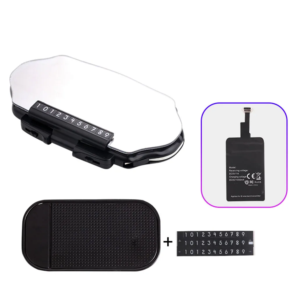Phone Charging Holder Car Qi 10W Wireless Charger Mobile GPS Navigation Head Up Display Projector Bracket Image Reflector | Мобильные