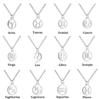 Ожерелье LUTAKU из нержавеющей стали с 12 созвездиями зодиака
