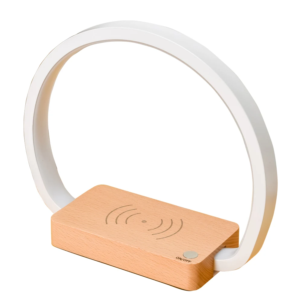 

Bedside Lamp Wireless Charger LED Desk Lamp with Touch Control 3 Light Hues,Table Lamp Eye-Caring Reading Light for Kids, Adults