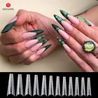 MSHARE русский миндаль Двойные наконечники гроб половина крышки формы для ногтей наконечник коробка 12 Размер 120 шт