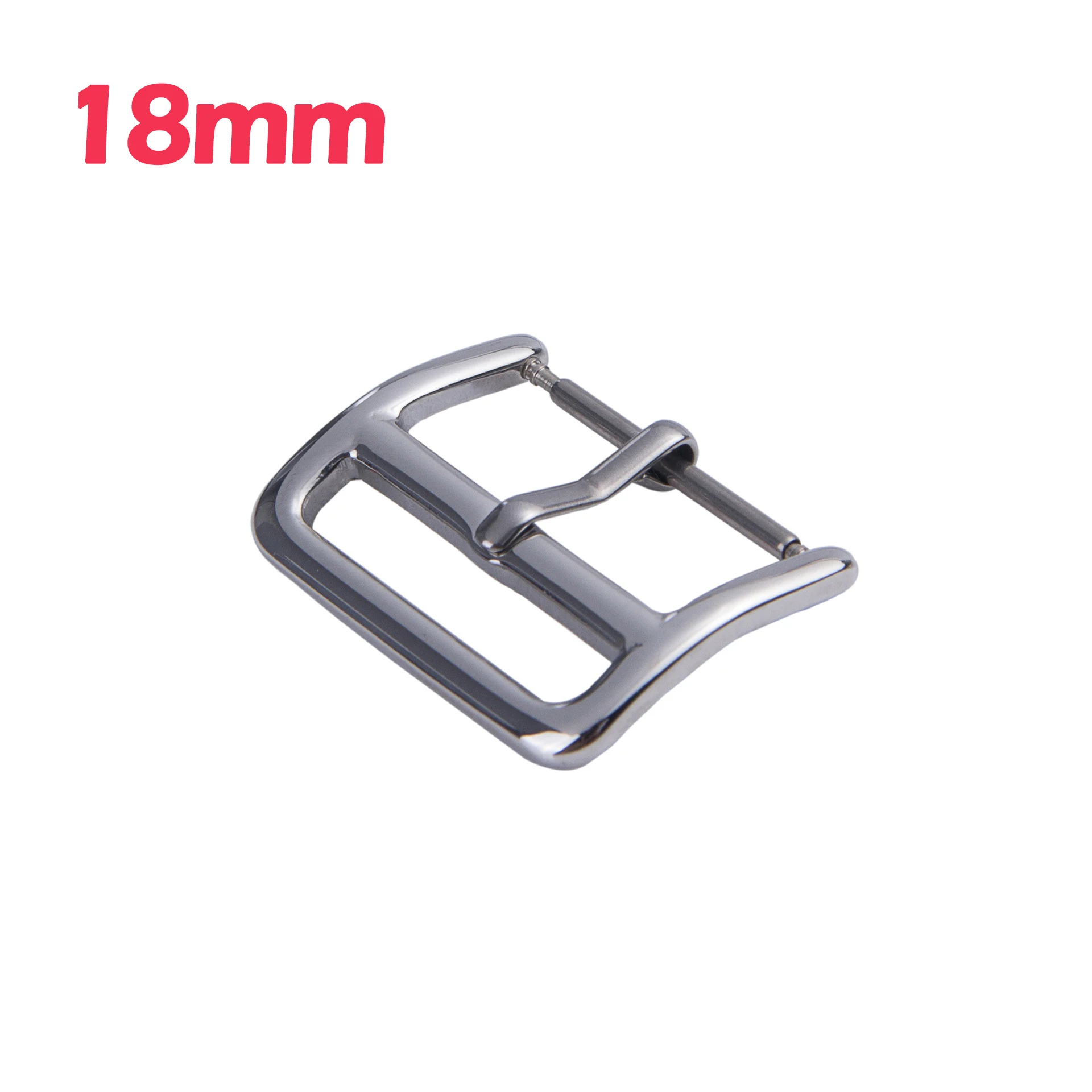 18mm silver 50 шт. 16 мм 18 мм 20 мм 22 мм DIY для Apple/samsung Horloge band Gesp knop Roestvrij Staal Zilver gepolijst Horlogeband Pin Gespen - Цвет: 18mm silver