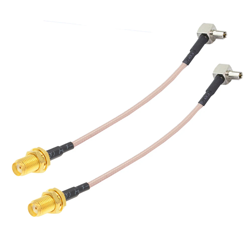 10pcs sma female jack to right angle ts9 male plug rg316 pigtail cable sma to ts9 adapter for huawei e5332 e5776 e5372 3g modem free global shipping