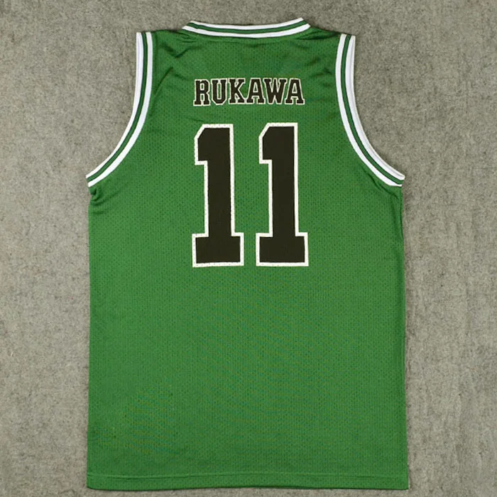back Аниме SLAM DUNK Shohoku Sakuragi Джерси для косплея Hanamichi рубашка Спортивная одежда Униформа костюм для косплея Джерси newSchool Баскетбол - Цвет: back