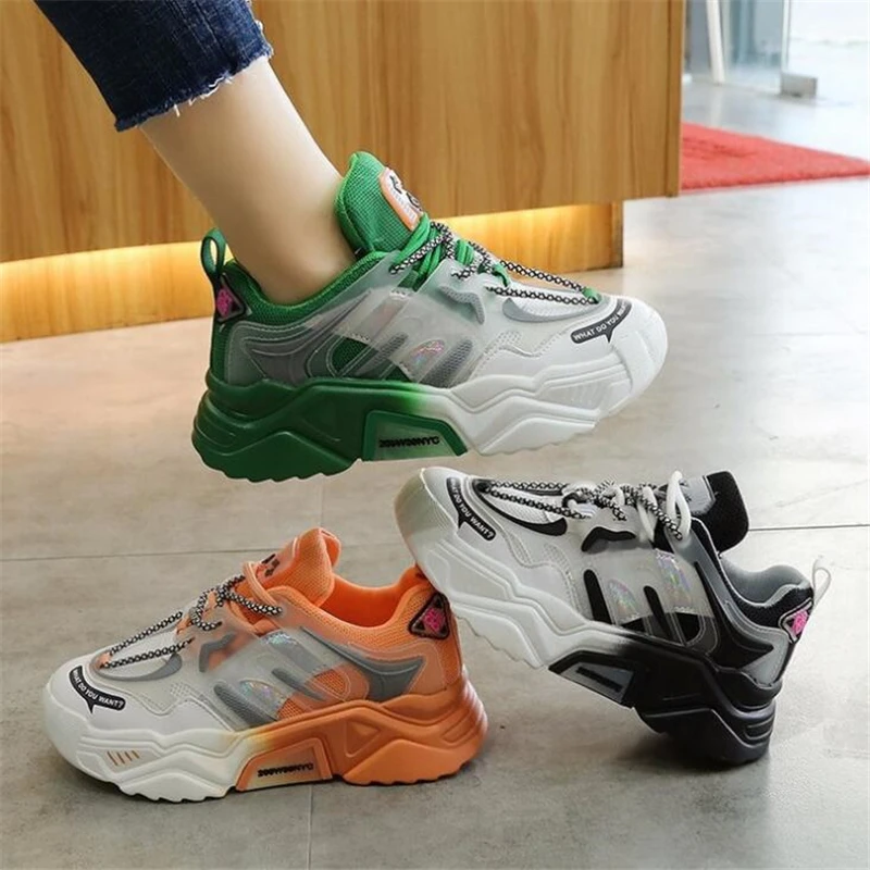 

Women Shoes Women Sneakers Female Fashion Brand Casual Luxury Wedges Spring Autumn Chunky Designer Platform Shoes Sneakers