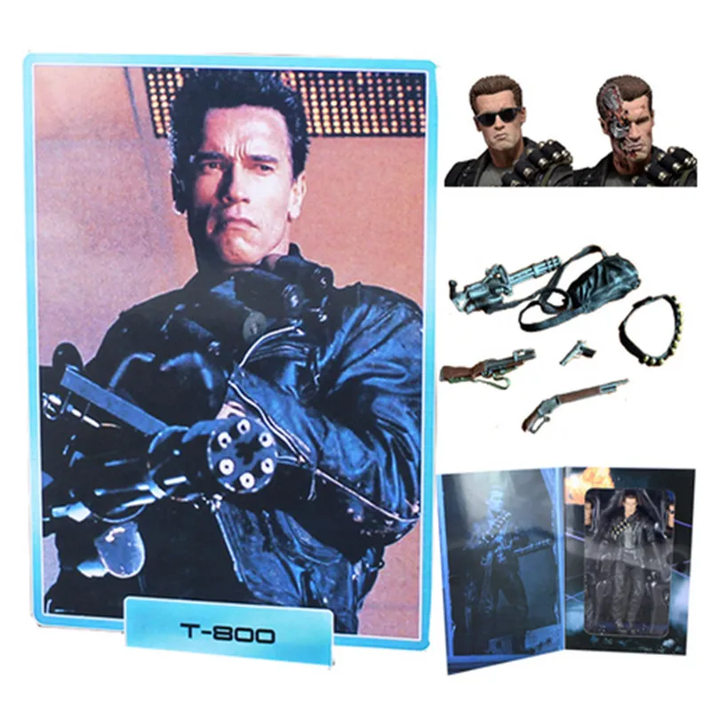 

18cm NECA Terminator 2 T-800 Variant Figure Variable T-800 Garage Kit Action Figures Collection Model Toy Doll